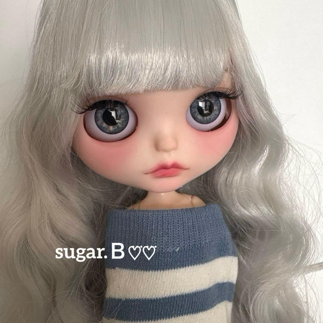アイシードールカスタム❤︎ツヤ無し薄グレー❤︎ふわっふわ♡