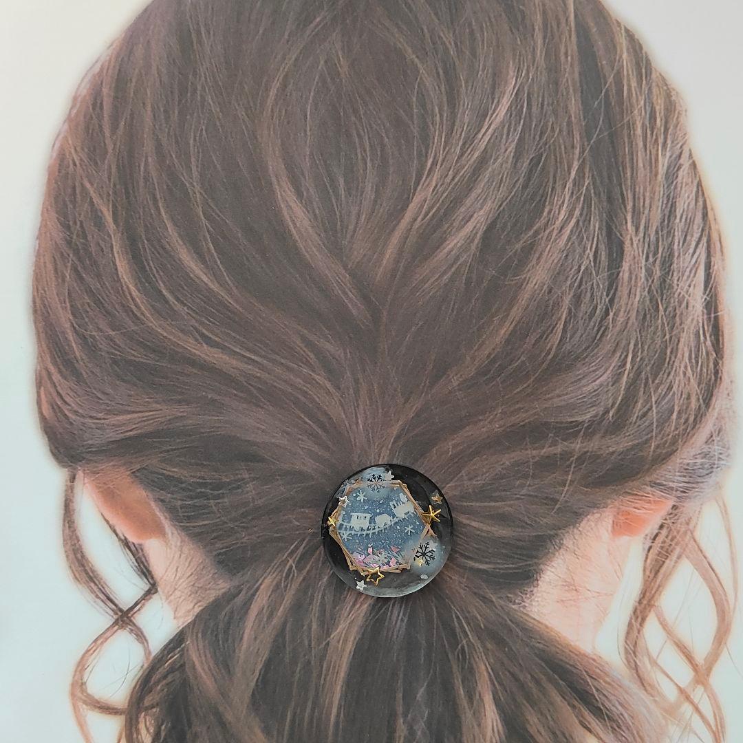 【720】ハンドメイド　レジン　ヘアゴム　ポニーフック