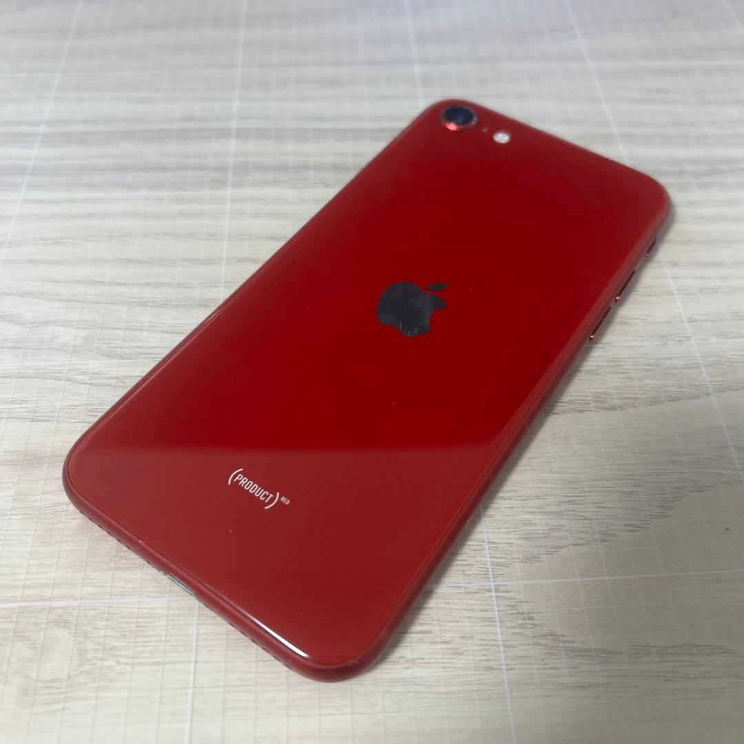 iPhoneSE3 64GB レッド SIMフリー バッテリー100%
