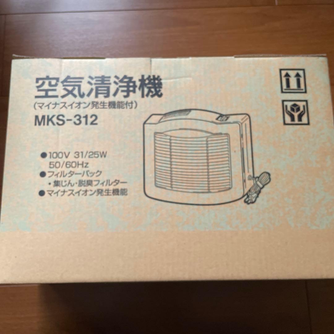 【新品未使用】空気清浄機（マイナスイオン発生機能付）丸山技研MKS-312