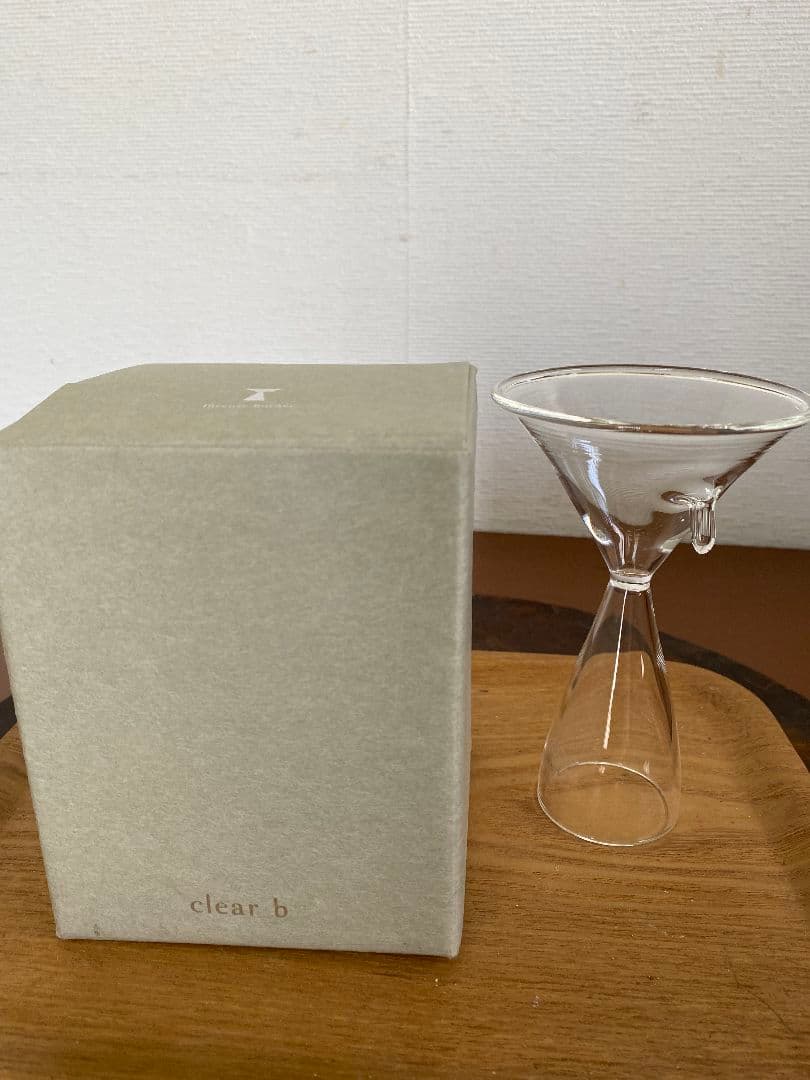 clear b お香立て Glass Incense Burner M
