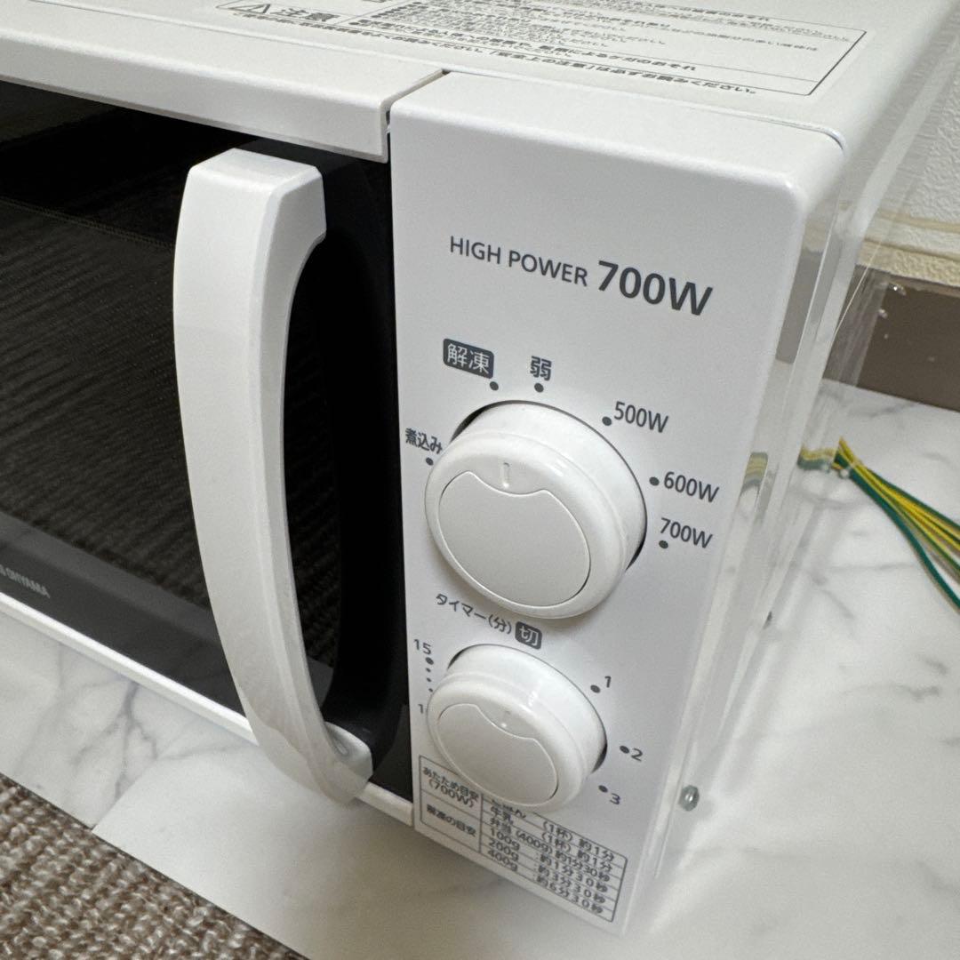 美品 アイリスオーヤマ 2021年製 単機能 電子レンジ 17L 50Hz
