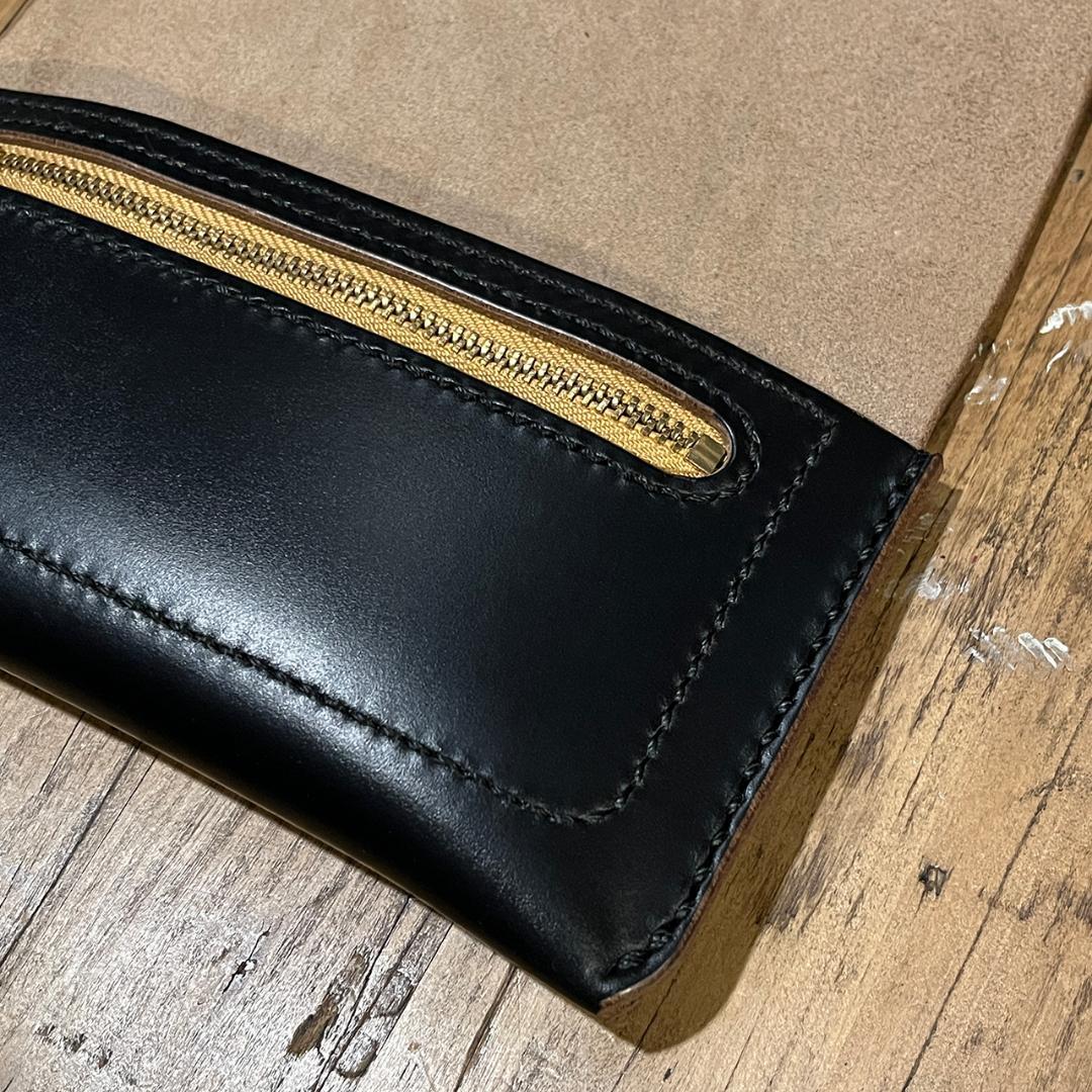 クロムエクセル長財布 クロムエクセル 長財布 茶芯 ホーウィン Lot#370