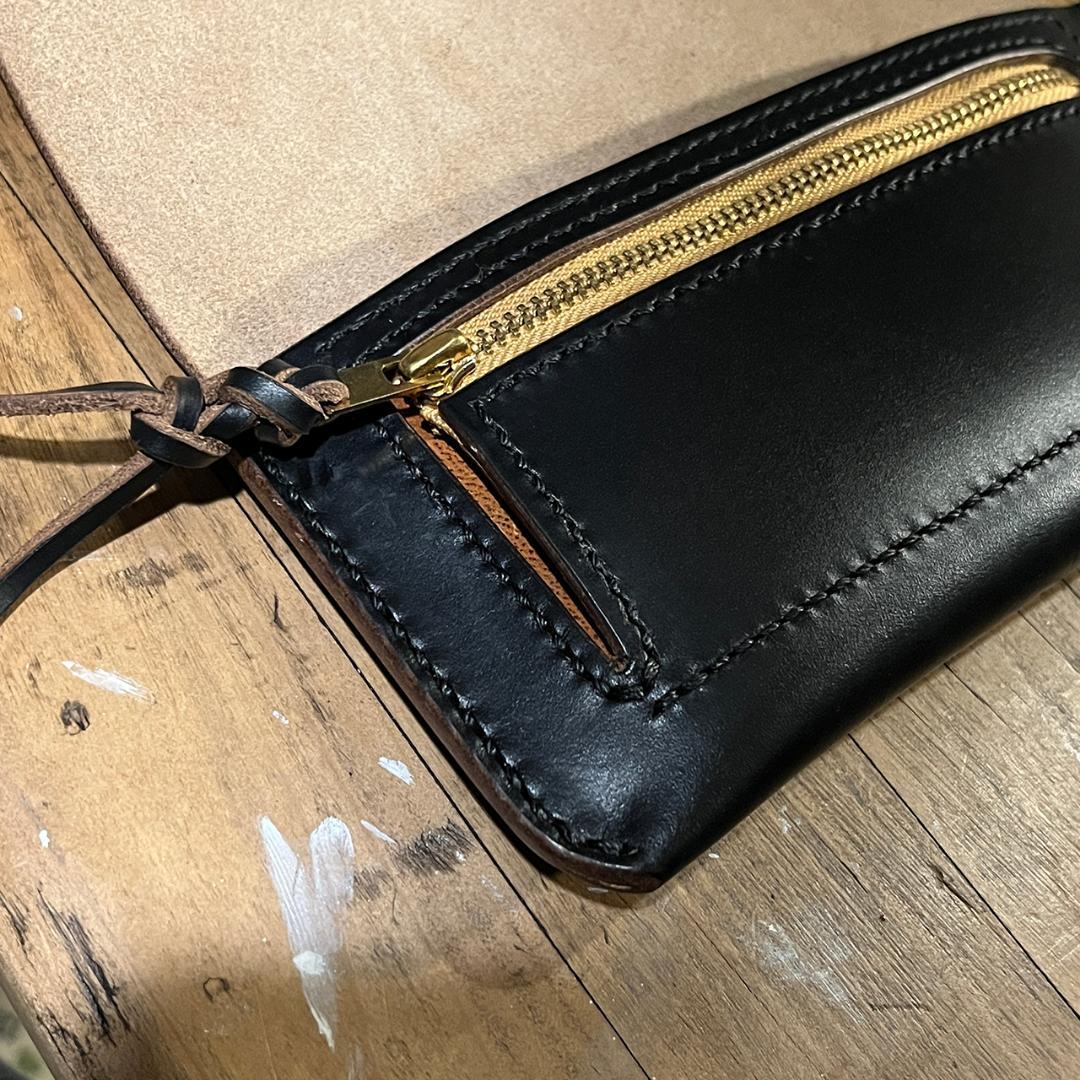 クロムエクセル長財布 クロムエクセル 長財布 茶芯 ホーウィン Lot#370
