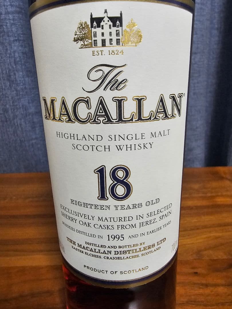 The Macallan 18年 700ml 43% 1995年