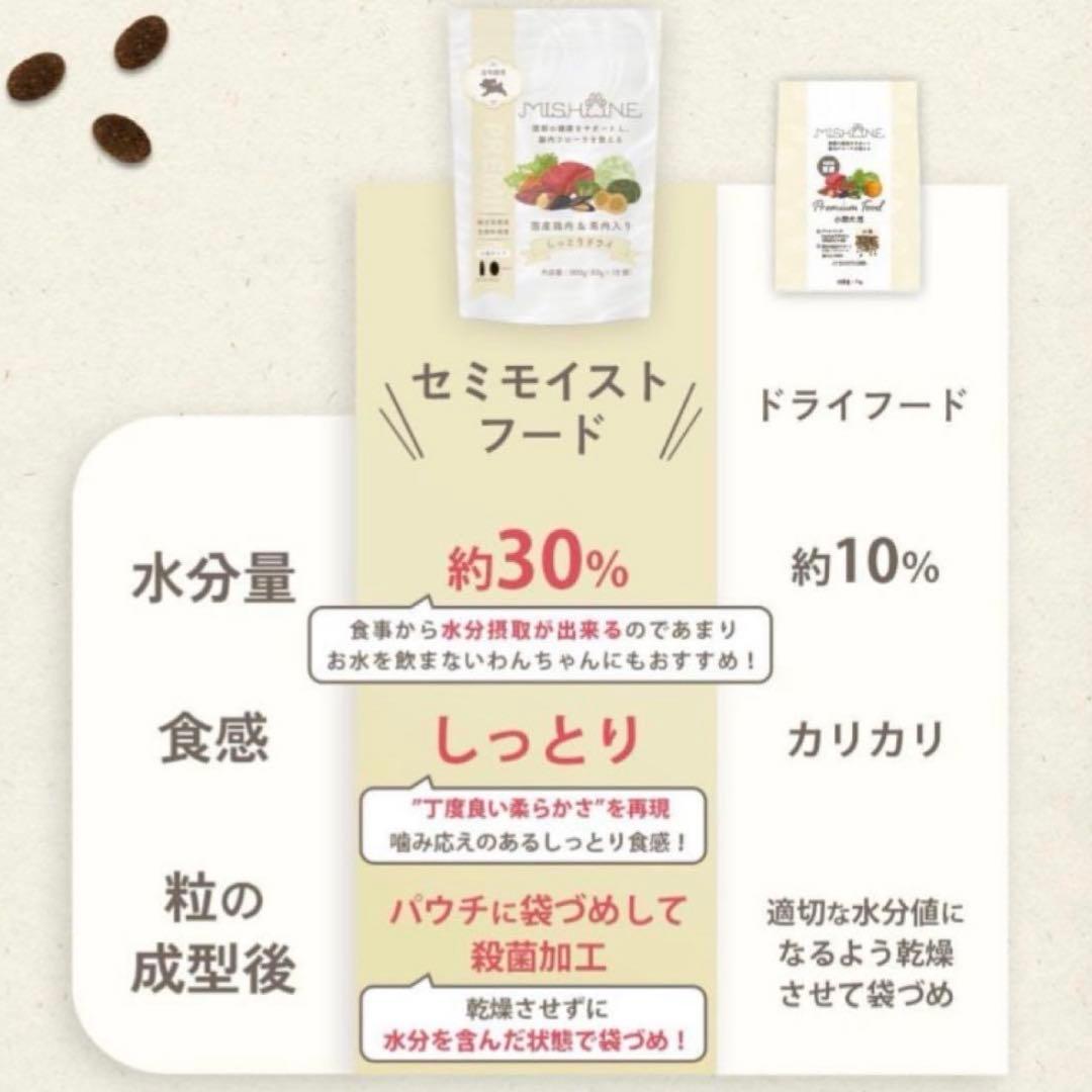 ミシュワン MISHONE セミモイストドッグフード　全年齢用 800g×2袋