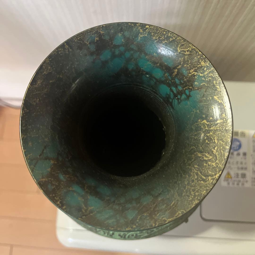 青銅製装飾壺型アンティーク