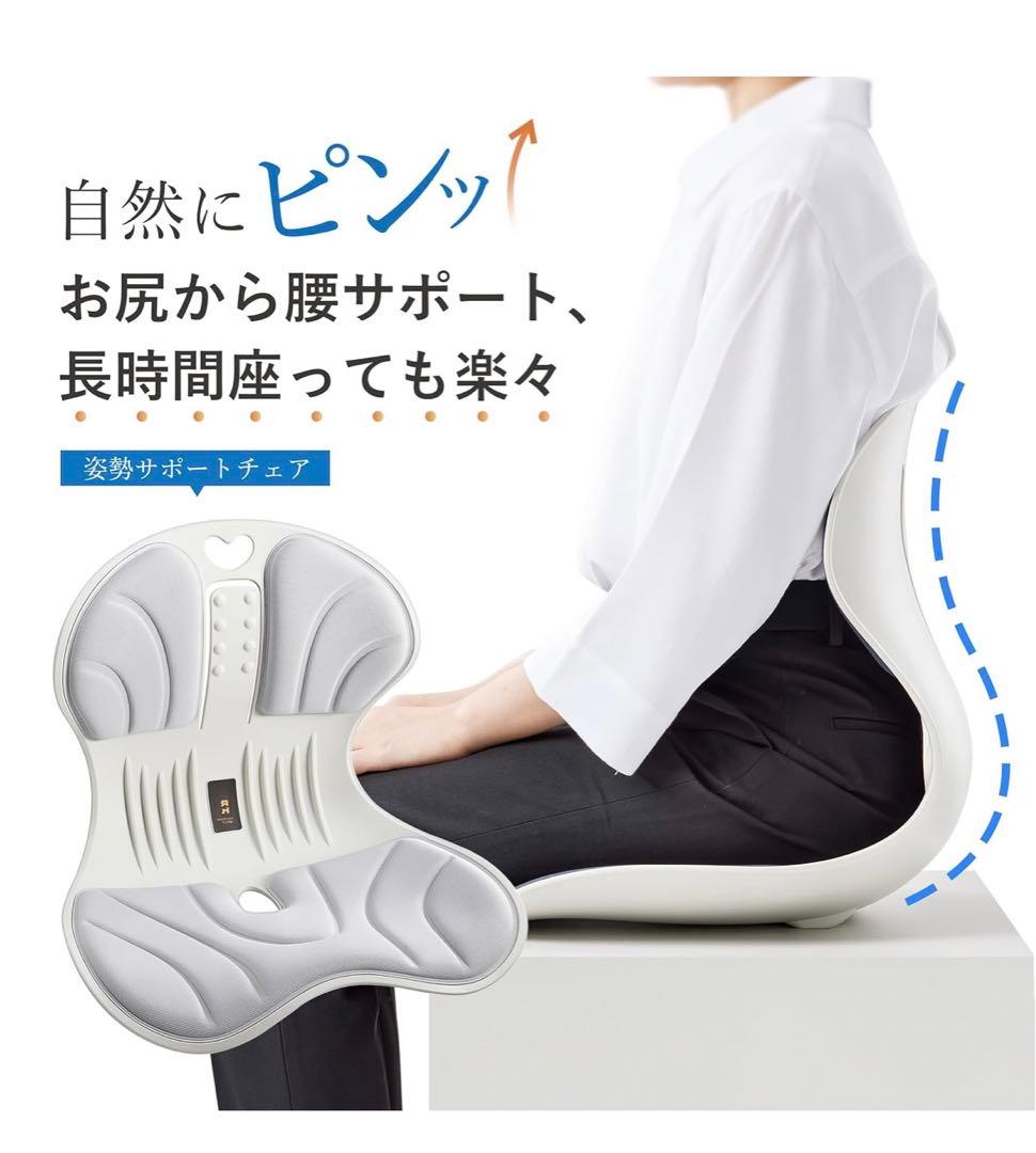 【GRK】姿勢矯正 椅子 腰が痛くならない 骨盤矯正 人間工学 ブラック