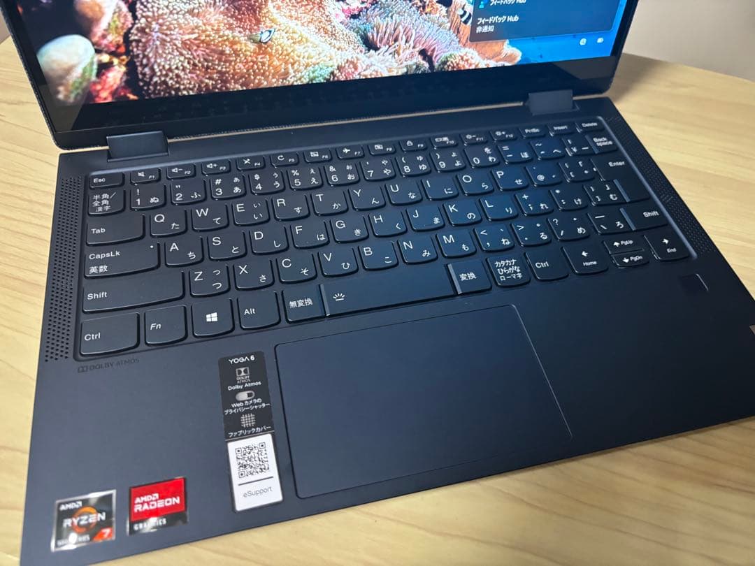 Windowsノート本体 Lenovo Yoga6 13alc6 Ryzen7 5700U