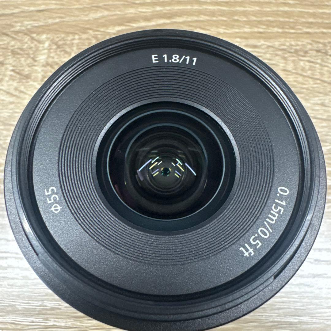 E11mm F1.8ソニーEマウント55mm レンズ可変NDフィルター付き