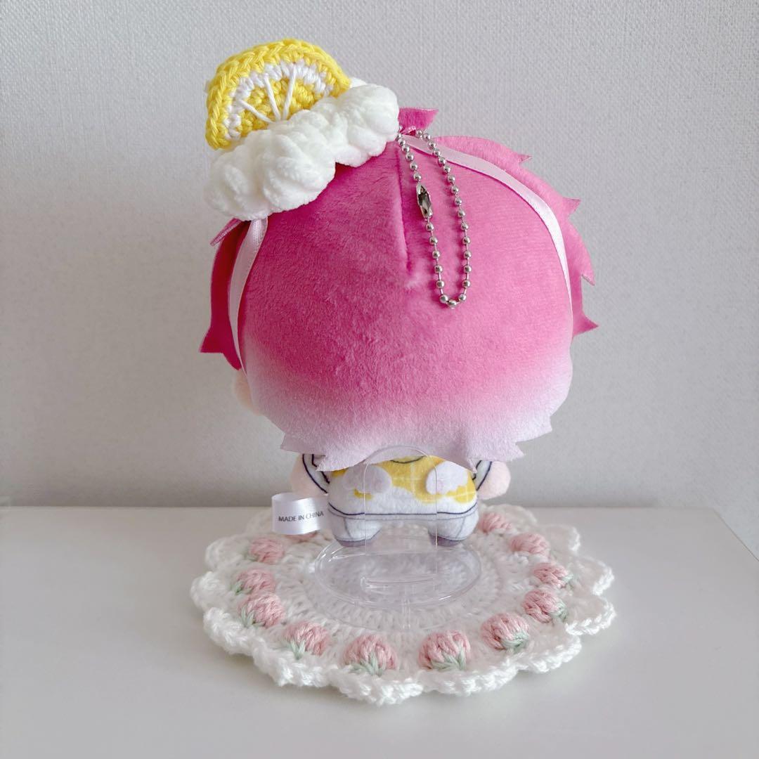 にじまるっと ヘッドドレス レモン ピンクリボン