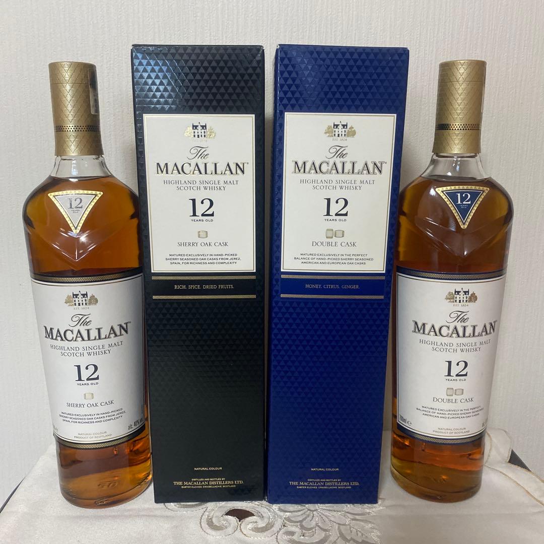 The Macallan 12年 シェリーオーク & ダブルカスク セット