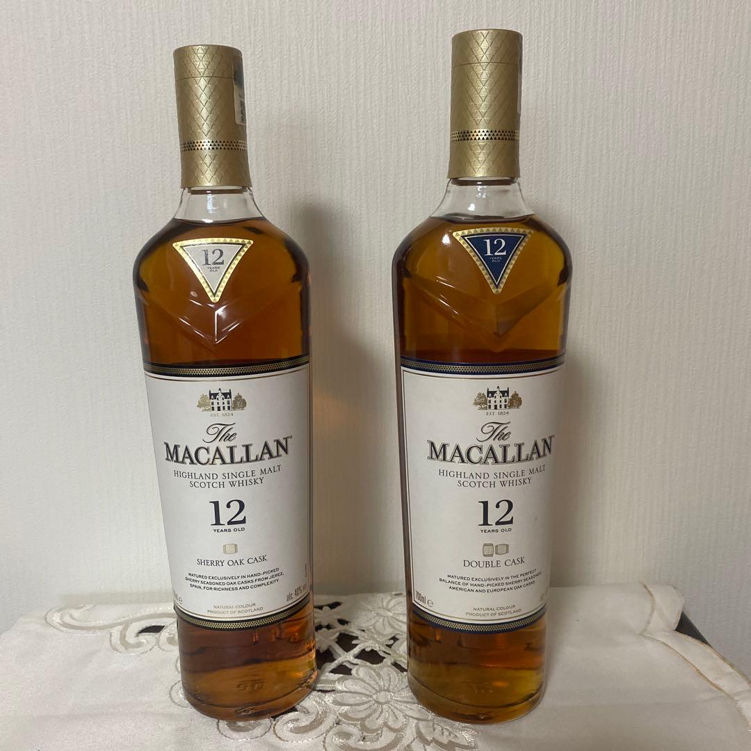 The Macallan 12年 シェリーオーク & ダブルカスク セット