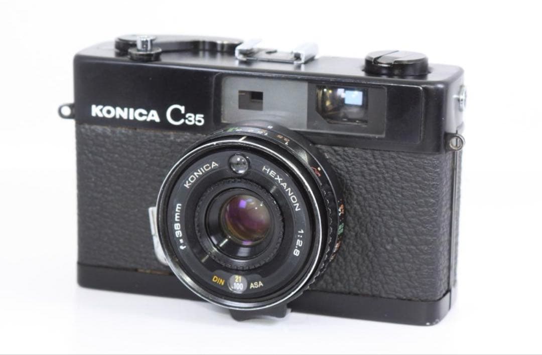 KONICA C35 コンパクトフィルムカメラ ブラック