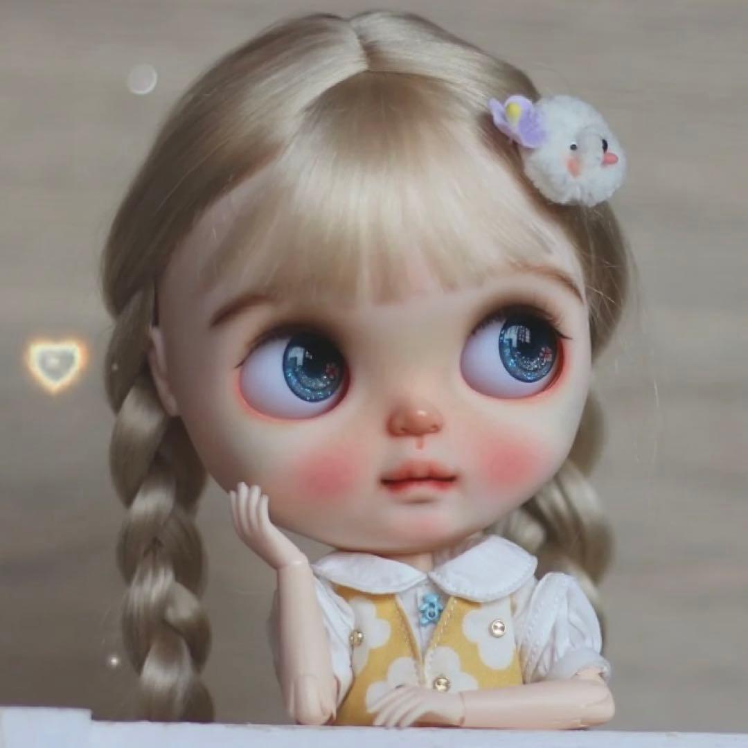 カスタムブライス 人形 かわいい 作家様 ナチュラルメイク 幼い フルセット