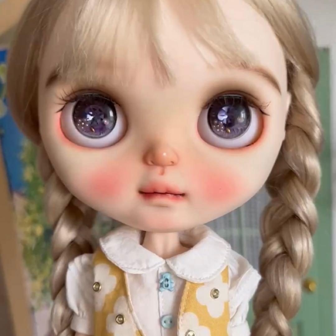 カスタムブライス 人形 かわいい 作家様 ナチュラルメイク 幼い フルセット