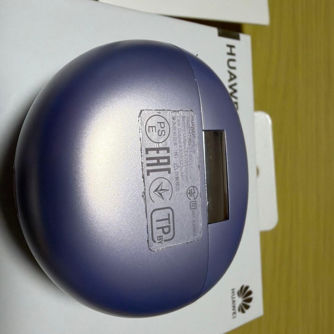 パープル ワイヤレスイヤホン 片耳のみ！充電ケース付き