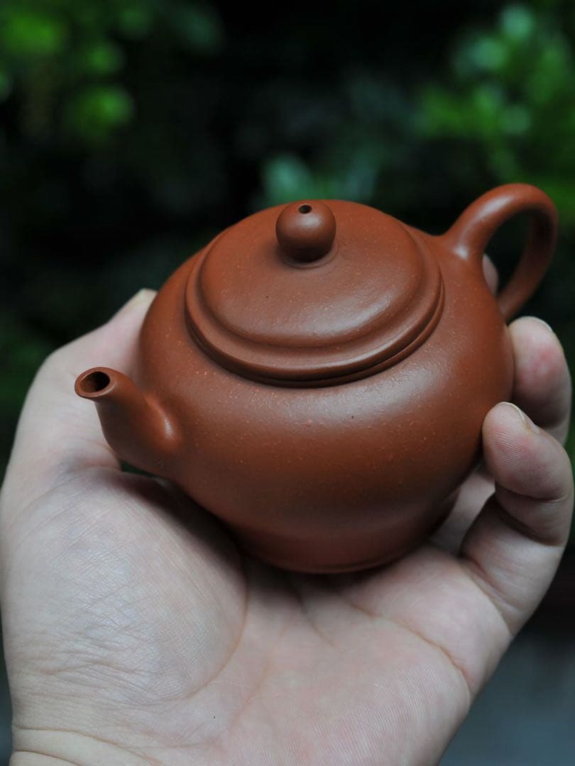 朱泥製 丸型急須 茶壷 急須 紫砂壺紫砂茶器 唐物紫泥急須 紫砂壺急須