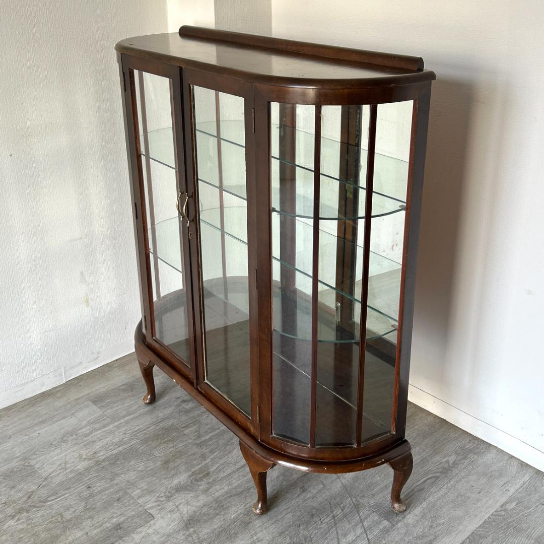 イギリス アンティーク家具 ディスプレイ キャビネット 1930年頃 974A
