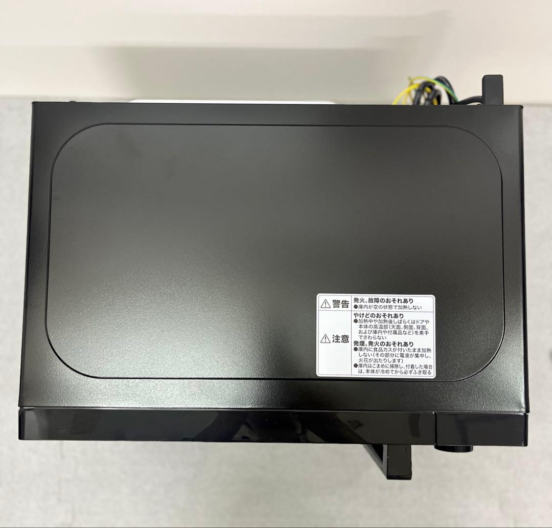 【美品】ニトリ　西日本用電子レンジ （60Hz） 700W　黒　2024年製