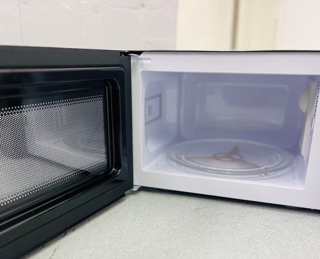【美品】ニトリ　西日本用電子レンジ （60Hz） 700W　黒　2024年製