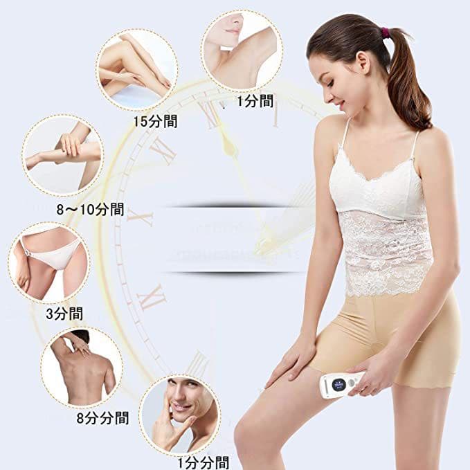脱毛器　冷感 360° 自宅脱毛 自宅サロン 美肌 男女兼用