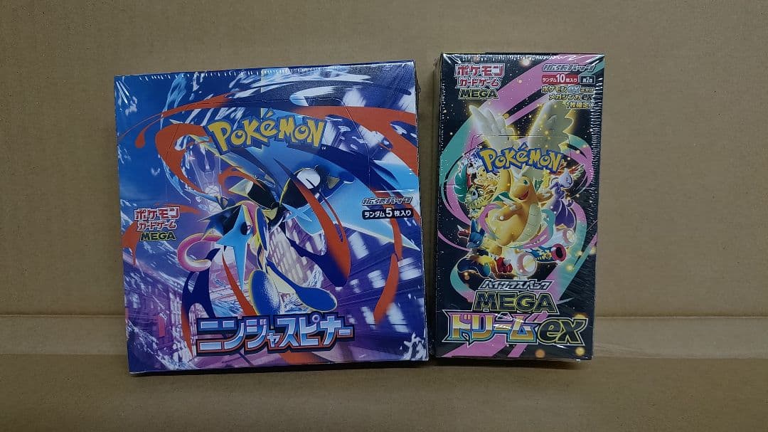 ポケモンカードゲーム メガドリーム・ニンジャスピナー　各1BOX