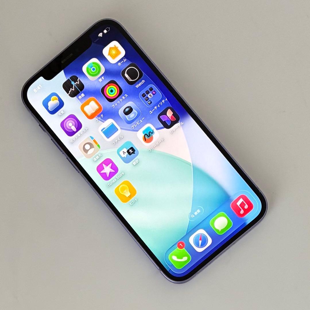 M60【電池新品　100％表示】 iPhone 12　64GB　パープル