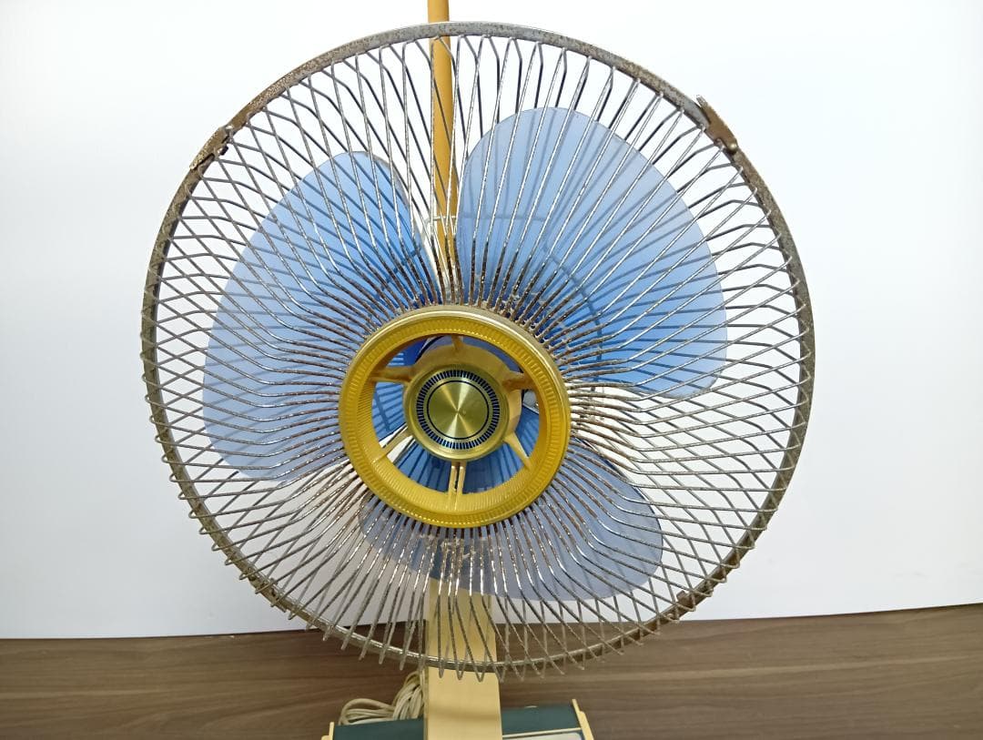 昭和レトロ ブラザー 扇風機 Deluxe Fan 青色 ジャンク品