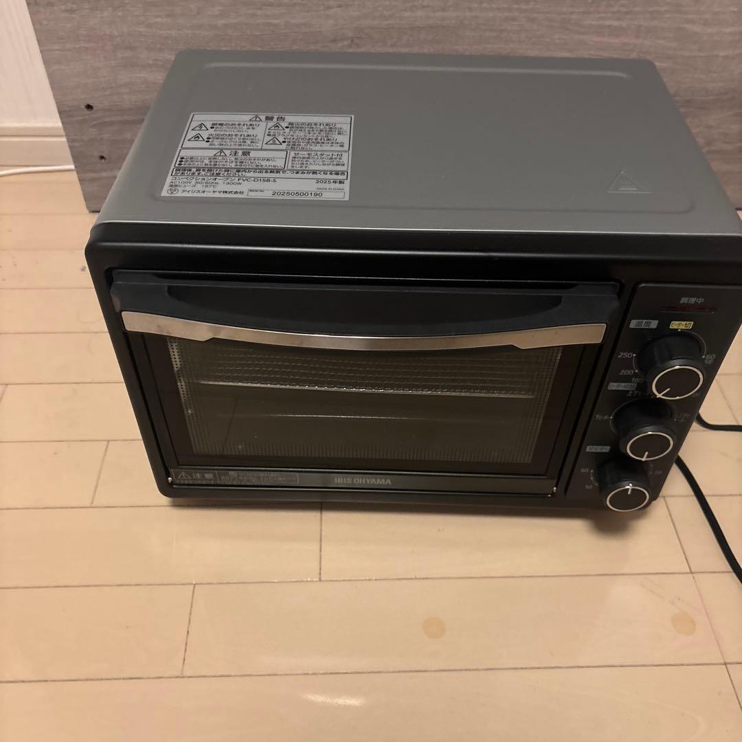 アイリスオーヤマ コンベクションオーブン スチームトースター シルバー