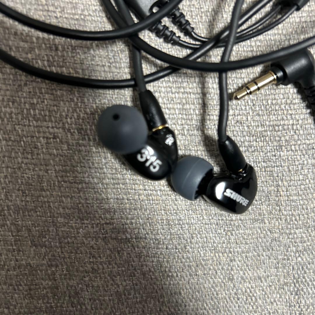 shure se 315 有線イヤホン リケーブル可能 　シュア