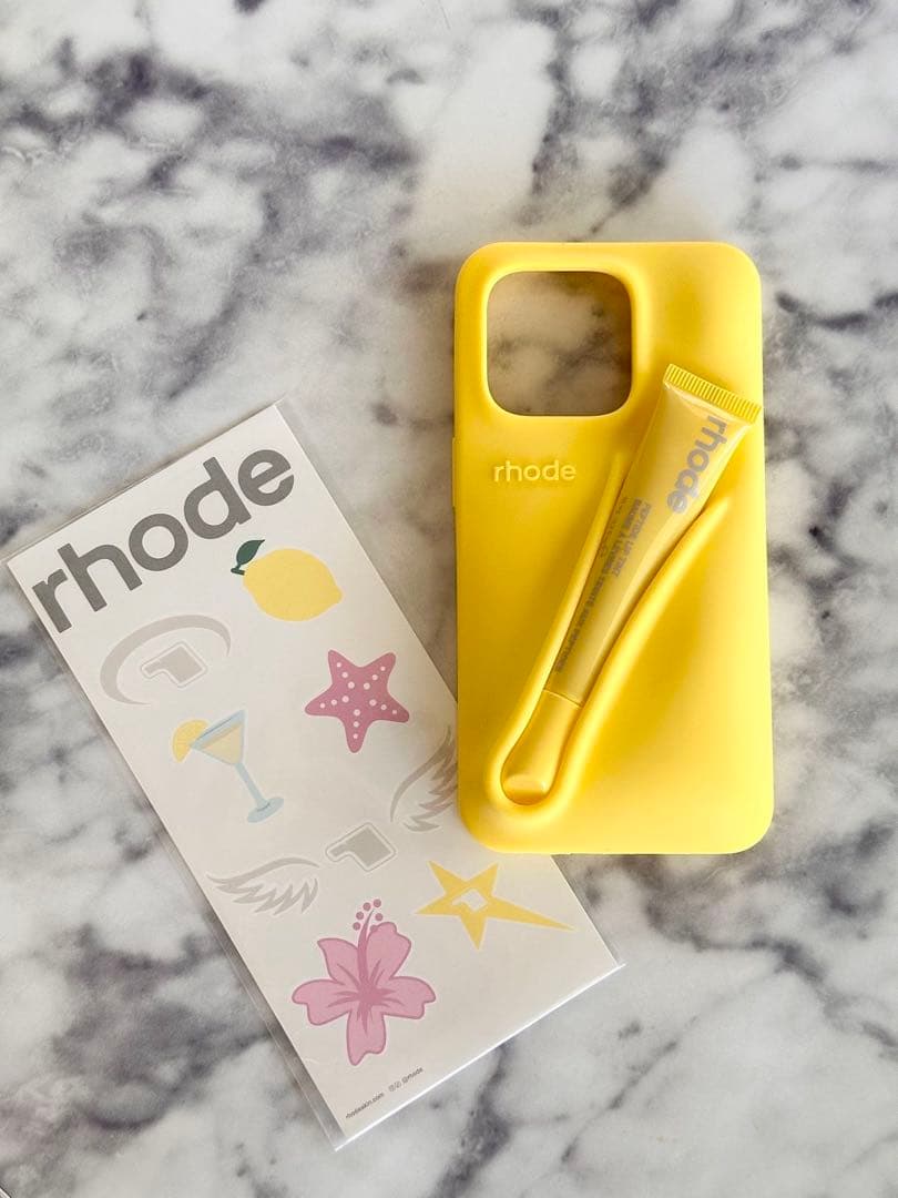 【全機種対応】rhode lemontini iPhoneケースリップ付き