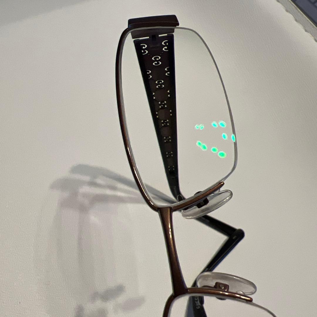 Gucci GGパターン メタルフレーム メガネ