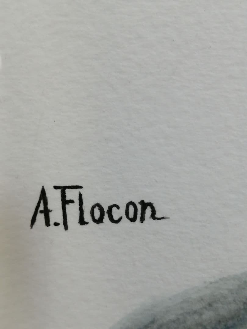 絵画 A. Fiocon ゴリラと蝶の絵画 額絵 画家 アトリエ ヤマダ 本物