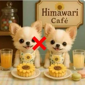 ひまわりカフェポメラニアン、チワワ、トイプードル、柴犬、シーズ、マルチーズパネル