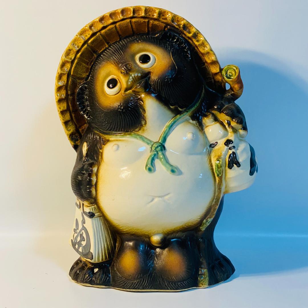 信楽焼 福狸 13号 福々狸 たぬき 狸 縁起物 八相縁起 工芸品 伝統工芸品
