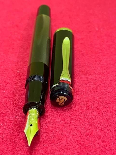 未使用品 ペリカン万年筆 クラシック M200 マーブルブラウン EF 即日配送