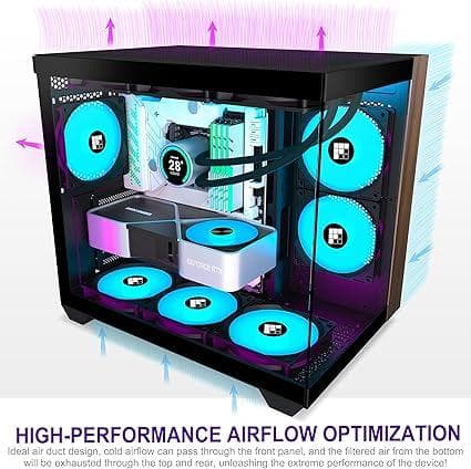 FOIFKIN PCケース-ウッドウォールナットフロントペイン、プリインストール
