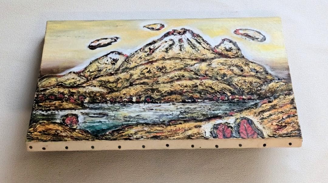 油絵「小富士風景」田中将寛作