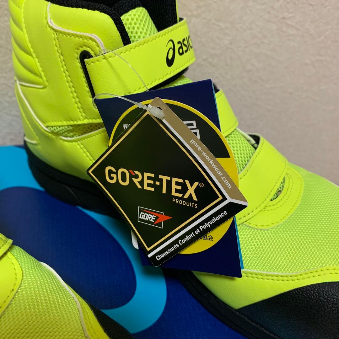 asics GORE-TEX 蛍光イエロー安全靴