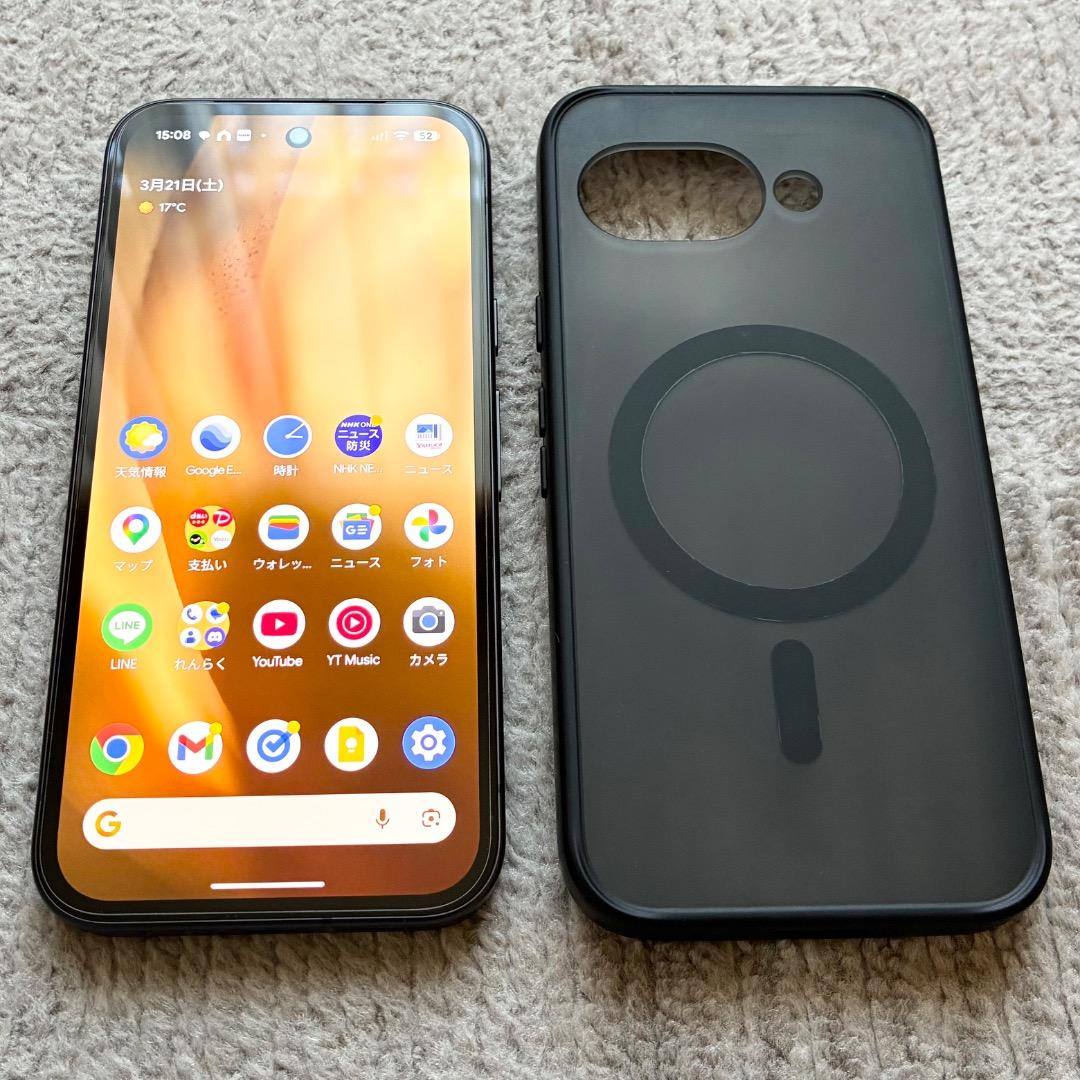 ❗️Google Pixel 9a 128GB Obsidian（ケース付き）