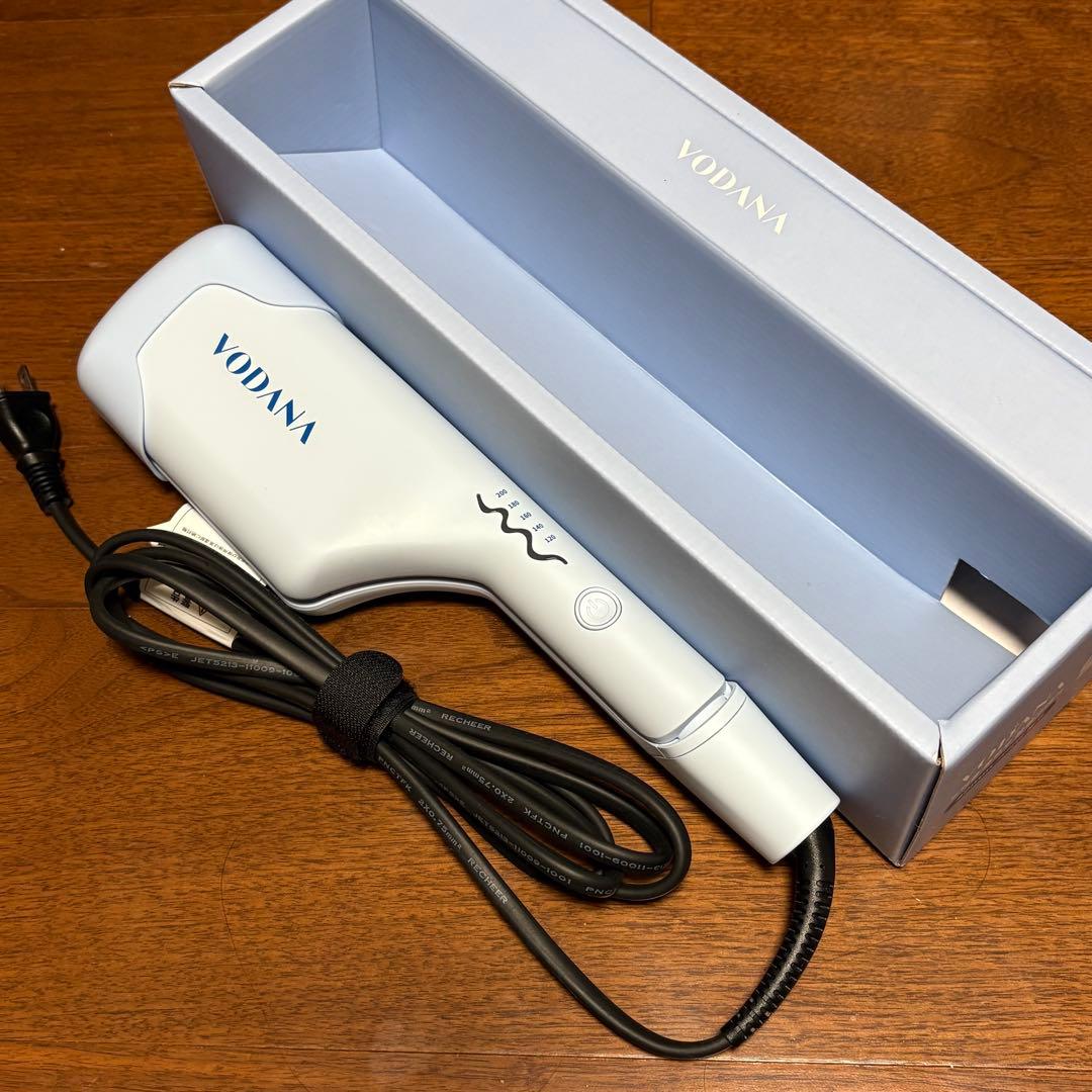 【美品 】VODANAウェーブアイロン40㎜ 水色 ブルー