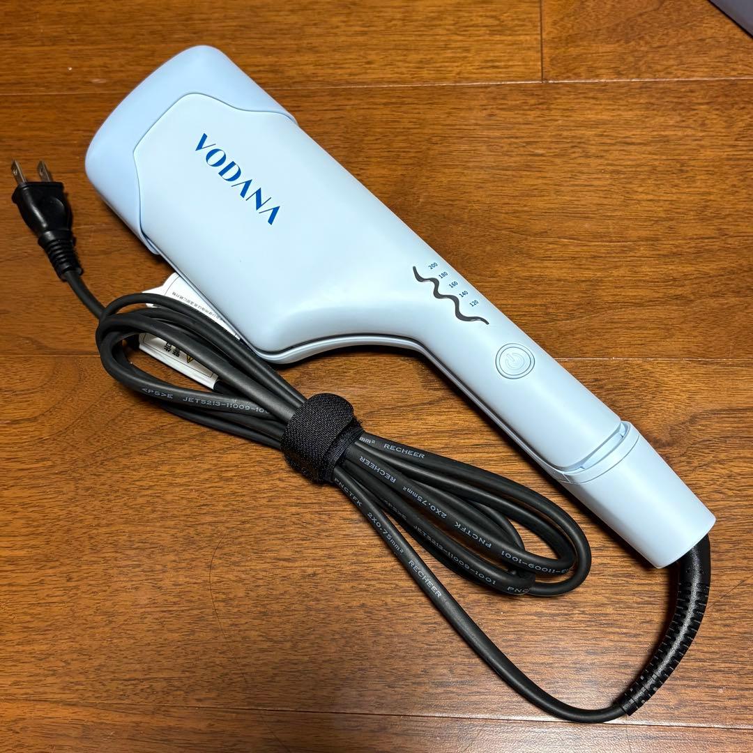 【美品 】VODANAウェーブアイロン40㎜ 水色 ブルー