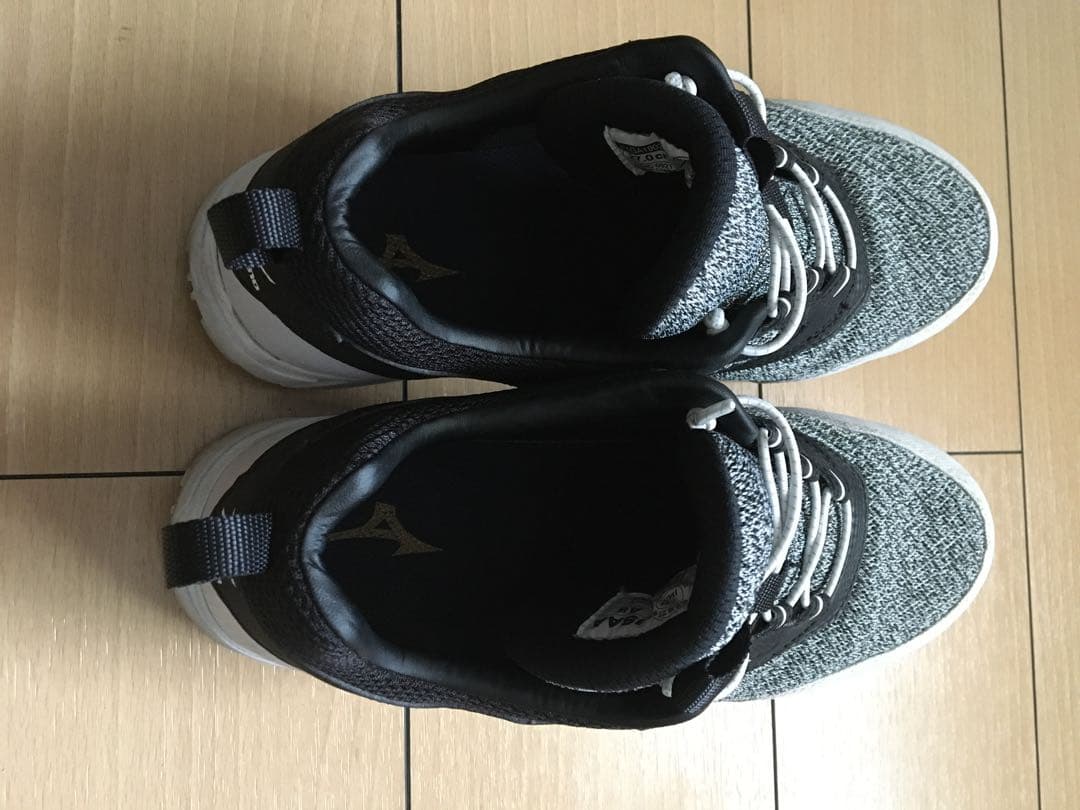 Mizuno メッシュ安全靴 グレー/ブラック　27.0cm　ES31L