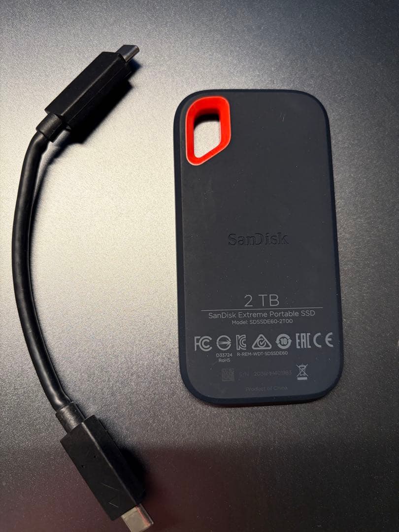 SanDisk Extreme Portable SSD 2TB サンディスク2