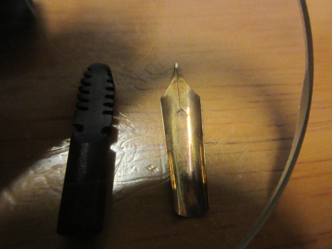 戦前 インク止め式 万年筆 14K