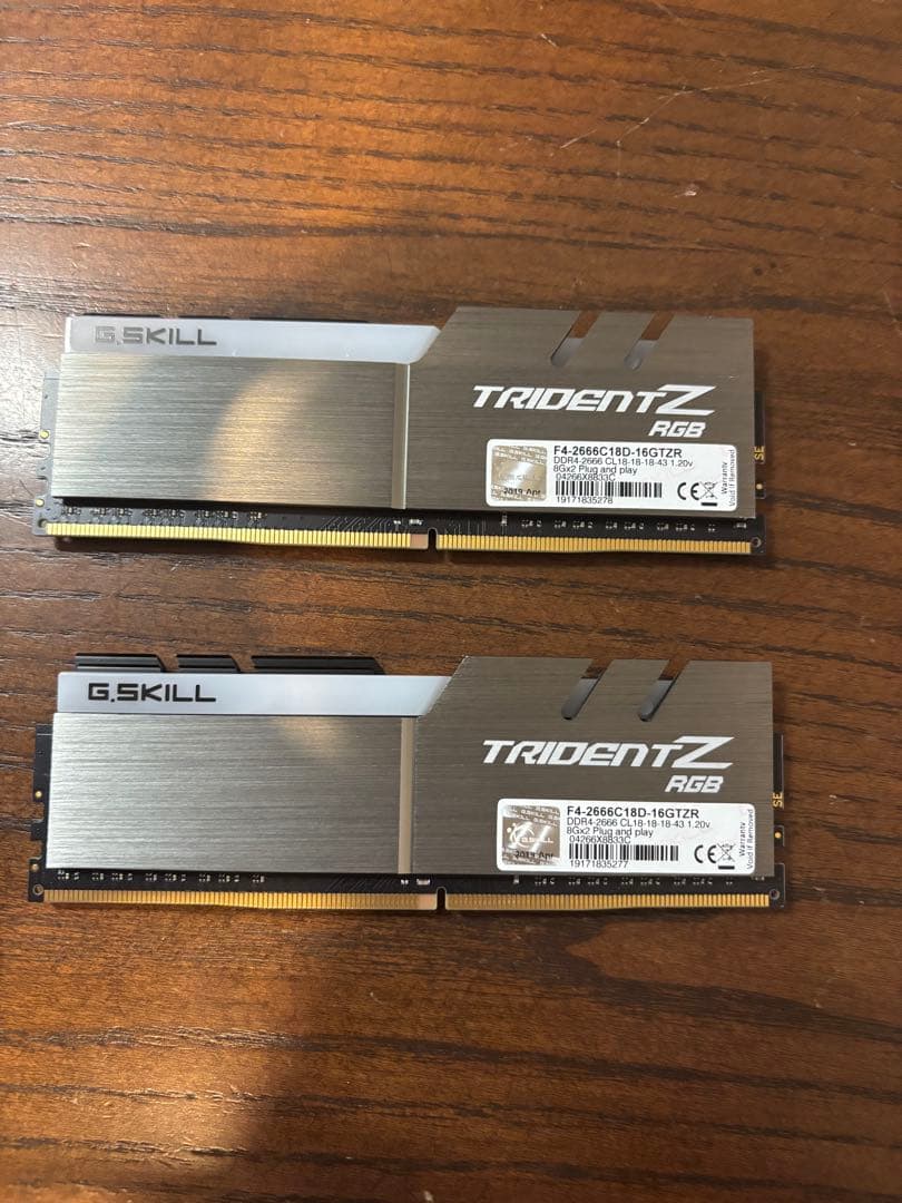 G.SKILL TRIDENT Z RGB DDR4メモリ 16GB