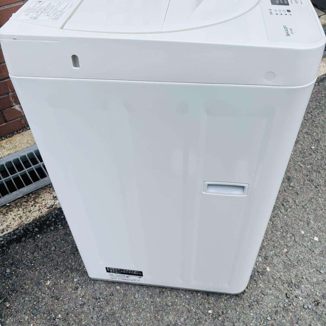 SHARP 4.5kg 洗濯機 ES-G4E6-KW 分解洗浄済み2018年製