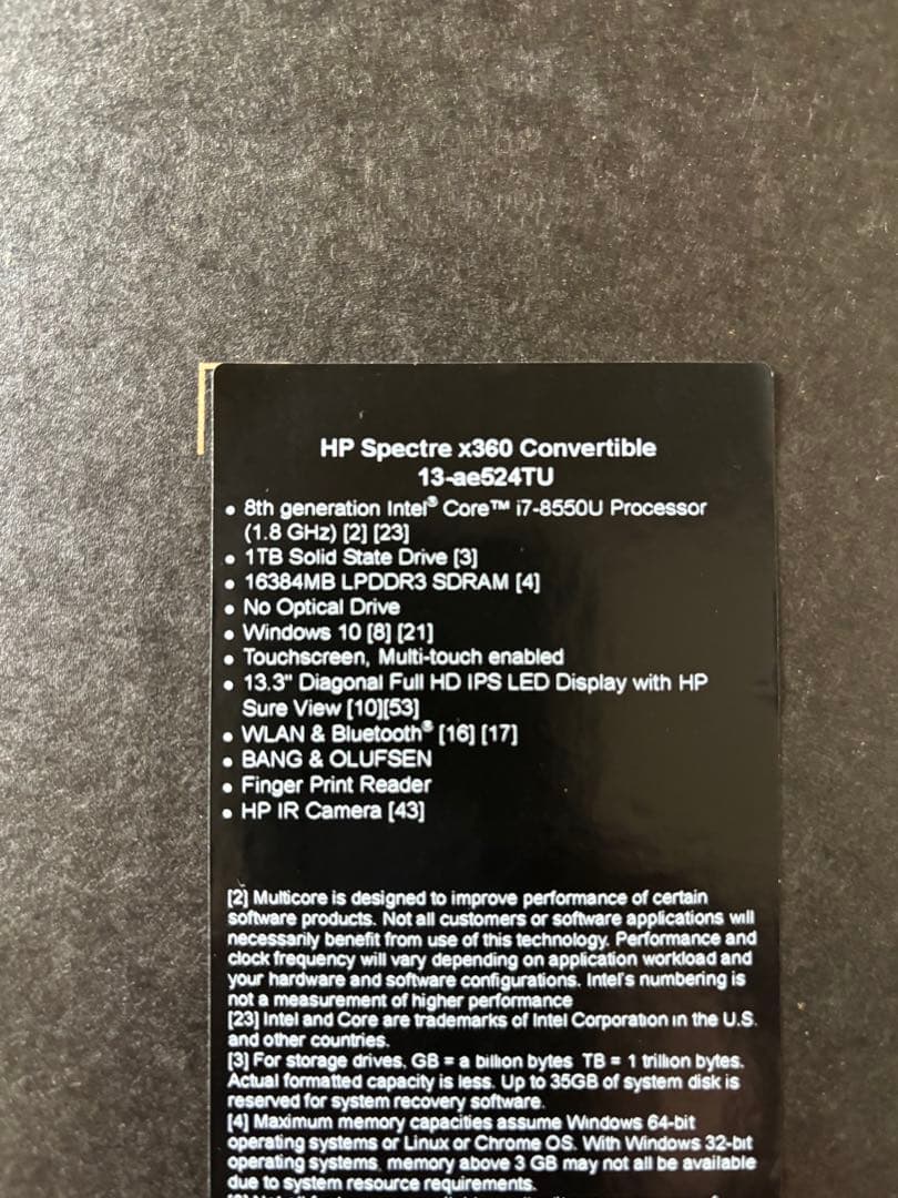 Windowsノート本体 HP Spectre x360 win11 i7 2in1