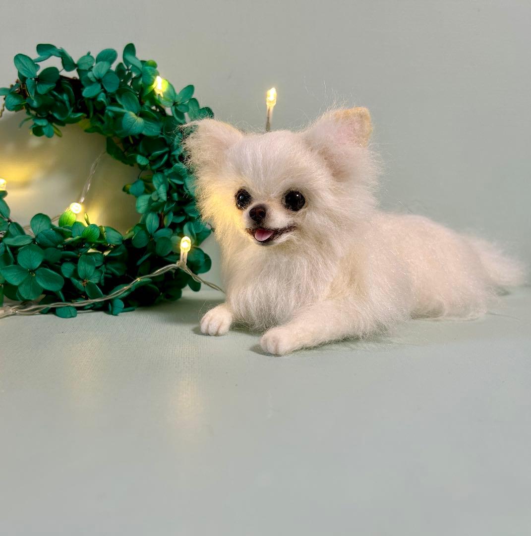 羊毛フェルト　にこにこチワワちゃん